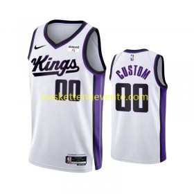 Maillot Basket Sacramento Kings Personnalisé Nike ASSOCIATION EDITION 2023-2024 Blanc Swingman - Homme
